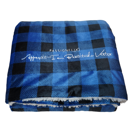 Gabriel's Blue Plaid Blanket