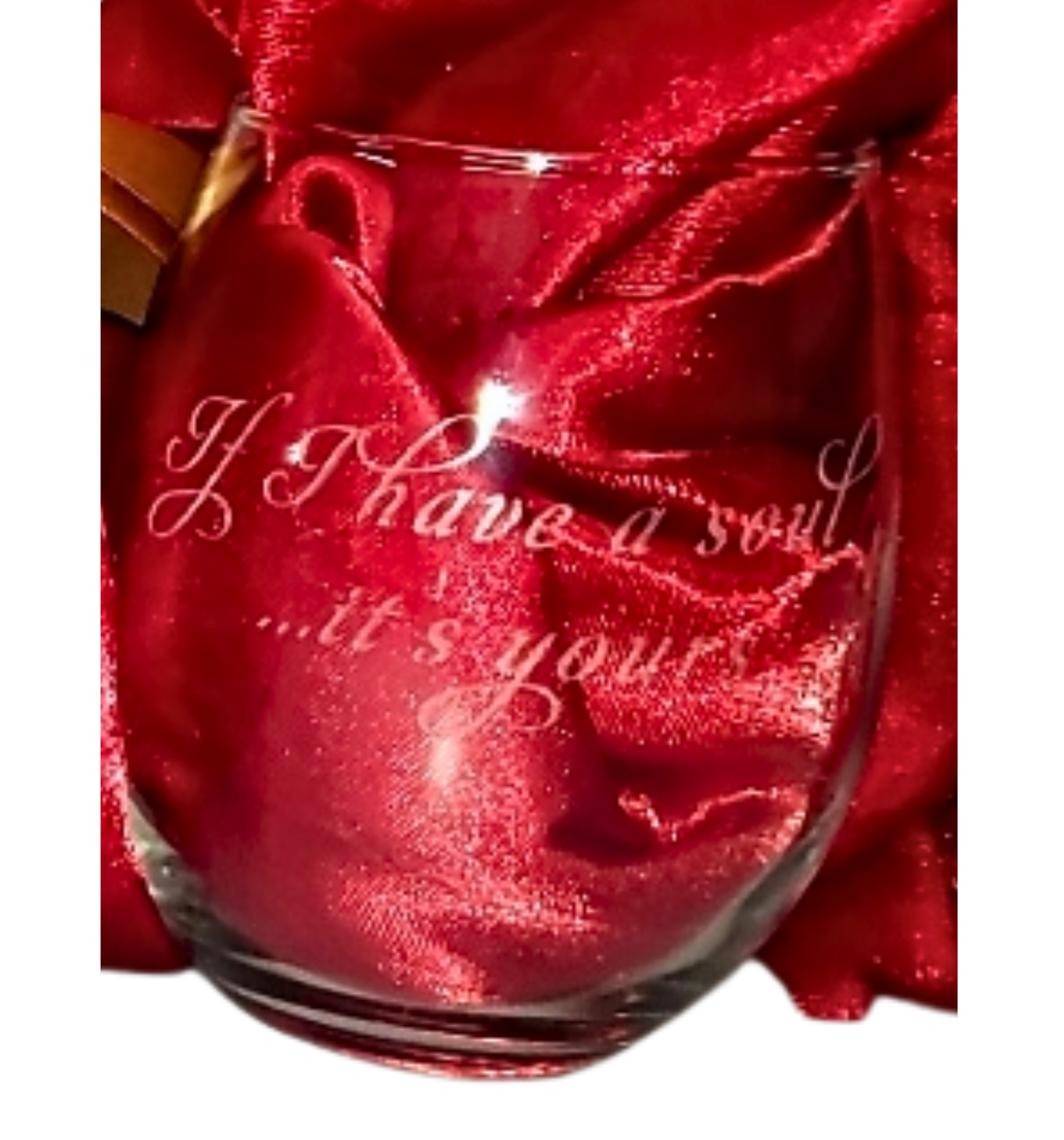 Gabriel's Inferno - Engraved Wine Glass